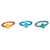 Crystal ring set, 'Sparkly Friendship' (set of 10) - Multicolored Glass and Crystal Beaded Rings (Set of 10) (image 2b) thumbail