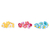 Zehenringe mit Perlen, 'Floral Fling' (10er-Set) - Mehrfarbige Glasperlen-Zehenringe aus Guatemala (10er-Set)