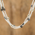 Glass bead necklaces, 'Keep or Share' (set of 3) - White Black and Grey Flower Beaded Necklaces (Set of 3) (image 2c) thumbail