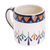 Ceramic mug, 'Antigua Breeze' - Ceramic Hand Painted Coffee Cup with Geometric Design (image 2a) thumbail
