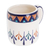 Ceramic mug, 'Antigua Breeze' - Ceramic Hand Painted Coffee Cup with Geometric Design