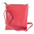 Leather shoulder bag, 'Two Tone to Go' - Red and Ivory Zippered Large Sling Bag with Adjustable Strap (image 2c) thumbail