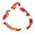 Beaded multi-strand necklace, 'Guatemalan Sun' - Multi-Strand Glass Beaded Long Necklace in Reds and Oranges