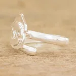 Sterling silver cocktail ring, 'Adorable Sloth' - Sterling Silver Cocktail Ring with Sloth Face