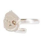 Sterling silver cocktail ring, 'Adorable Sloth' - Sterling Silver Cocktail Ring with Sloth Face