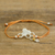Sterling silver pendant bracelet, 'Filling Honeycombs' - Sterling Silver Pendant Bracelet with Bee and Honeycomb thumbail