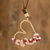 Beaded crystal pendant necklace, 'Close to My Heart' - Beaded Pendant Necklace from Costa Rica