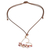 Beaded crystal pendant necklace, 'Close to My Heart' - Beaded Pendant Necklace from Costa Rica
