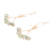 Crystal beaded dangle earrings, 'Golden Vista' - Handcrafted Beaded Dangle Earrings