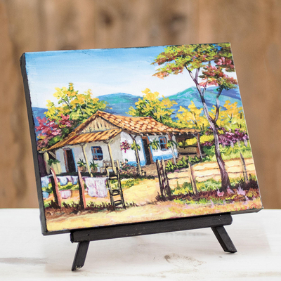 Mini Canvas and Easel Set with Mini Watercolor Paint in Bulk Set
