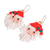 Perlenohrringe - Handgefertigte rote und weiße Perlen-Weihnachtsmann-Weihnachtsohrringe