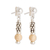 Gold-accented sterling silver dangle earrings, 'Golden Ball' - Gold-Accented Sterling Silver Earrings