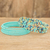 Beaded wrap bracelets, 'Aqua Spirals' (pair) - Glass Beaded Bracelets in Aqua and Other Colors (Pair) (image 2) thumbail