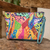 Printed wristlet, 'Wild View' - Costa Rican Polyester Wristlet Bag with Tropical Design