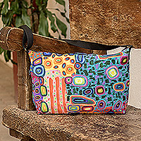 Shoulder bag, 'Richness of Colors' - Multicolored Shoulder Bag from Costa Rica