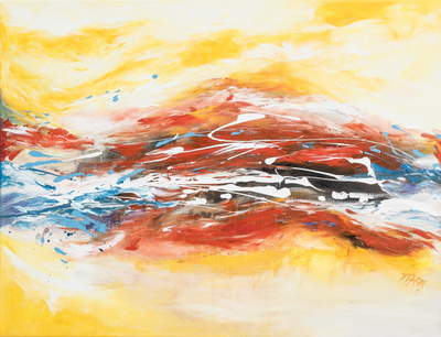 'Trabajo de Transformación' - Pintura acrílica abstracta original