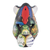 Wood decorative mask, 'Jaguar and Red Arrow Frog' - Boruca Ceremonial Jaguar Mask with a Red Frog (image 2a) thumbail