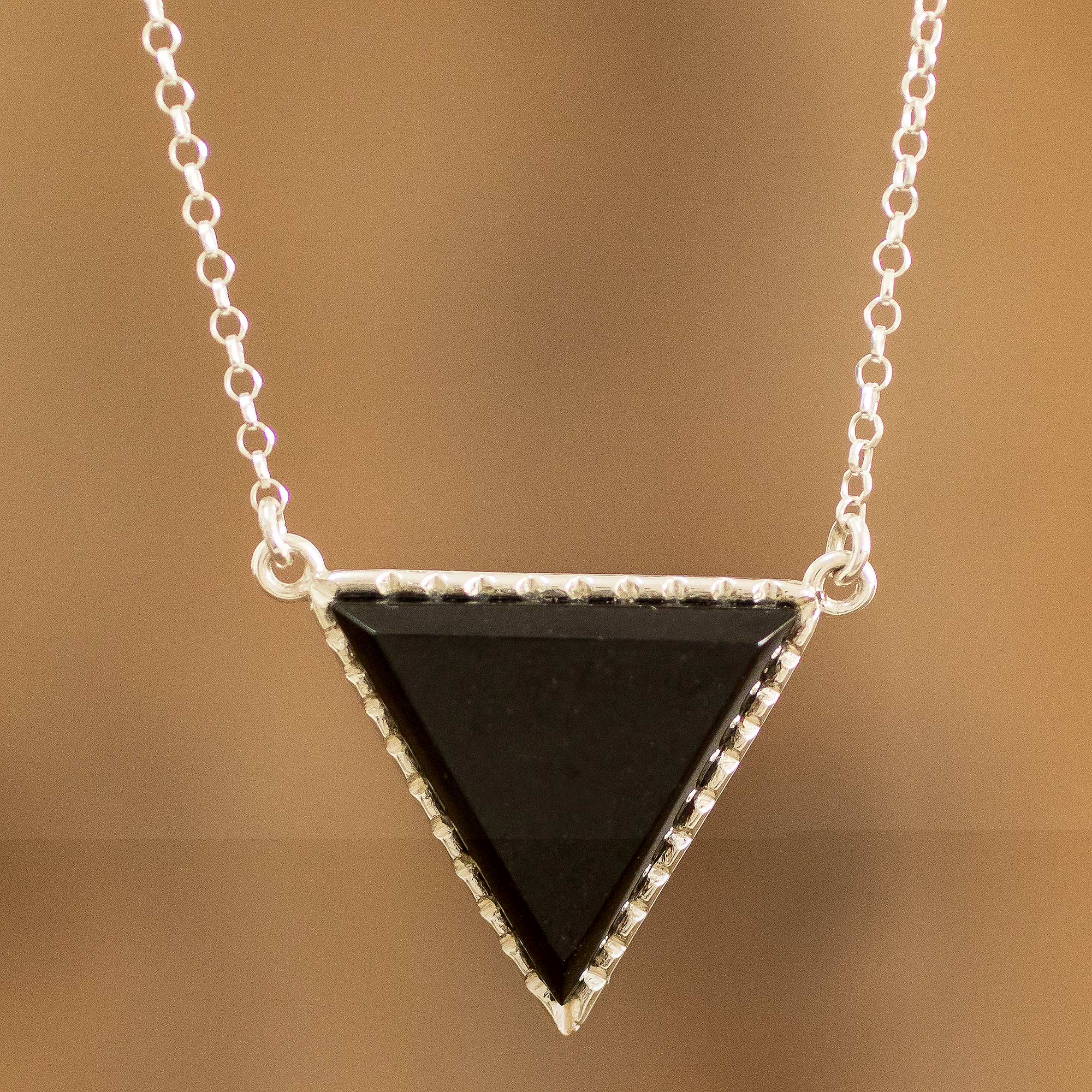 Black Pyramid Necklace