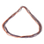 Lange Halsketten aus Glas- und Kristallperlen (5er-Set) - Schwarze, lila und orange Perlenketten (5er-Set)