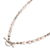 Cultured pearl beaded necklace, 'Resplendent Rose' - Cultured Pearl Necklace with 14k Gold-Filled Beads