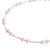 Cultured pearl beaded necklace, 'Timeless Rose' - Pink Cultured Pearl Necklace