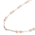 Cultured pearl beaded necklace, 'Timeless Rose' - Pink Cultured Pearl Necklace