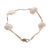 Gold filled cultured pearl link bracelet, 'Golden Destiny' - Link Bracelet with Cultured Coin Pearls