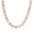 Halskette aus Zuchtperlensträngen - Rosa und pfirsichfarbene Zuchtperlenkette