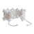 Beaded wristband bracelet, 'Atitlan Frost' - White Beaded Bracelet from Guatemala (image 2c) thumbail