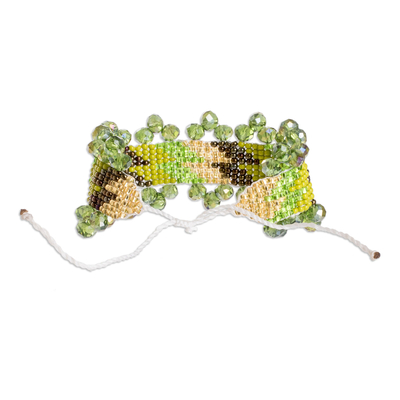 Perlenarmband - Leuchtendes grünes Armband