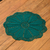 Crocheted doily, 'Inspired Beauty' - Hand-Crocheted Green Doily