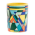 Decorative ceramic vase, 'Mountain Geometry' - Artisan Crafted Multicolored Decorative Vase (image 2a) thumbail