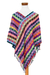 Cotton poncho, 'San Juan Fiesta' - Multicolored Cotton Poncho from Guatemala (image 2a) thumbail