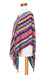 Cotton poncho, 'San Juan Fiesta' - Multicolored Cotton Poncho from Guatemala (image 2b) thumbail