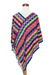 Cotton poncho, 'San Juan Fiesta' - Multicolored Cotton Poncho from Guatemala (image 2c) thumbail