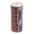 Pillar candle, 'Jaspe Twins' - Handmade Candle with Mayan Ikat Motifs from Guatemala