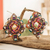 Cotton ornaments, 'Diamond Dozen' (pair) - Artisan Crafted Worry Doll Ornaments (Pair)