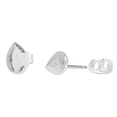 Ohrstecker aus feinem Silber - Von Hand gefertigte Ohrringe aus Feinsilber