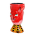 Ceramic flower pot, 'Top Cat in Red' - Handmade Cat Motif Planter (image 2c) thumbail
