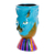 Ceramic flower pot, 'Top Cat in Turquoise' - Small Handcrafted Ceramic Plant Pot (image 2b) thumbail
