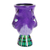 Ceramic flower pot, 'Top Cat in Purple' - Handmade Purple Ceramic Planter (image 2c) thumbail