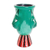 Ceramic flower pot, 'Top Cat in Green' - Handcrafted Ceramic Planter in Green (image 2c) thumbail