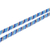Long beaded strand necklace, 'Sea Stripes' - Blue Beaded Glass Long Strand Necklace (image 2d) thumbail