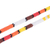 Long beaded strand necklace, 'Brave Colors' - Handcrafted Long Beaded Strand Necklace (image 2d) thumbail