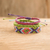 Macrame wristband bracelets, 'Colorful Trio' (set of 3) - Adjustable Handmade Macrame Bracelets (Set of 3) thumbail