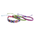 Macrame wristband bracelets, 'Colorful Trio' (set of 3) - Adjustable Handmade Macrame Bracelets (Set of 3) (image 2d) thumbail