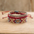 Macrame wristband bracelets, 'Festival of colour' (set of 3) - Artisan Crafted Multicoloured Macrame Bracelets (Set of 3)