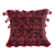 Cotton cushion cover, 'Coban Culture in Cherry' - Artisan Crafted Throw Pillow Cover