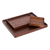 Wood trays, 'At Your Service' (set of 3) - Graduated Size Wood Serving Trays (Set of 3)