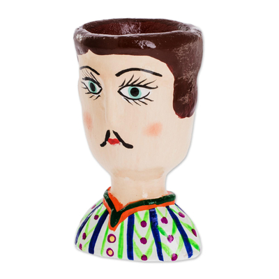 Macetero de cerámica, 'Javier' - Pequeño macetero de cerámica artesanal